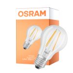 Osram LED Superstar E27 Pera Filamento Chiara 5.8W 806lm - 927 Bianco Molto Caldo | Miglior Resa Cromatica - Dimmerabile - Sostitutiva 60W