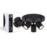 D'Lite Luce da soffitto Trop Sabbioso Nero | Adatto Per 3x GU10