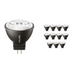 Confezione Multipack 12x Philips Master LED Faretti GU4 MR11 3.5W 200lm 24D - 827 | Sostitutiva 20W