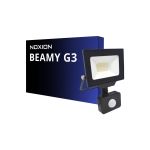 Noxion Proiettore LED Beamy G3.1 Nero 20W 2200lm 100D - 840 Bianco Freddo | IP44 - Sensore di Movimento e Luce - Simmetrico 