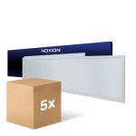 Confezione Multipack 5x Noxion Pannello A LED Ecowhite V4.0 28W 3360lm - 830-840-865 CCT | 120x30cm - UGR <19