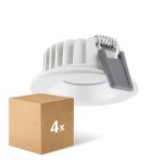 Confezione Multipack 4x Ledvance Faretti LED Air Fix Aluminium Bianca 6W 570lm 36D - 940 Bianco Freddo | Ritaglio 68mm - IP65 - Miglior resa cromatica - Dimmerabile
