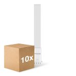 Confezione Multipack 10x Noxion Lucent PL-S LED  6W - 840 Bianco Freddo | 4-Pin - Sostitutiva 11W