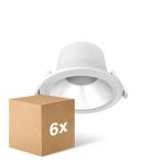 Confezione Multipack 6x Noxion Downlight LED Apollo V2.0 6-12W 690-1460lm 60D - 830/840 CCT | 145mm - Ritaglio 120mm