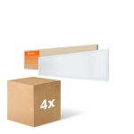 Confezione Multipack 4x Ledvance Pannello a LED Compatto Aluminium Bianca 33W 3630lm - 840 Bianco Freddo | 120x30cm - UGR < 19