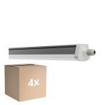 Confezione Multipack 4x Ledvance Stagna Reglette Stagna FLEX Cablaggio Entra/Esci 42W 6800lm - 840 Bianco Freddo | IP66 - Sostitutiva 2x 58W