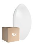 Confezione Multipack 5x Ledvance Surface Circolare 400 24W 840 1920lm Bianca IP44 | Sensor - Bianco Freddo