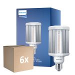 Confezione Multipack 6x Philips TrueForce LED E27 HPL Chiara 42W 5700lm 360D - 830 Luce Calda | Sostitutiva 125W