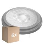 Confezione Multipack 6x Ledvance Superior Faretti LED Riflettore G53 AR111 11.7W 800lm 24D - 927 Bianco Molto Caldo | Miglior resa cromatica - Dimmerabile - Sostitua 75W