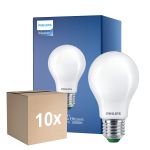 Confezione Multipack 10x Philips MASTER LED Bulbo Ultra Efficient E27 Pera Ghiaccio 7.3W 1535lm - 830 Luce Calda | Sostitutiva 100W