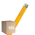 Confezione Multipack 10x Ledvance Tubo LED T8 Superior (EM/Mains) High Output 18W 2000lm - Giallo | 120cm - Sostitutiva 36W