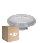 Confezione Multipack 50x Noxion Faretti LED G53 AR111 7.4W 450lm 40D - 930 Bianco Molto Caldo | Miglior Resa Cromatica - Dimmerabile - Sostitutiva 50W