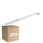 Confezione Multipack 20x Noxion Reglette Click LED T8 | Adatto Per 2x60cm Tubo LED