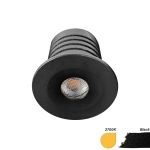 EcoDim Incasso Faretti Mini Nero 2.5W 155lm 30D - 827 Bianco Molto Caldo | 35mm - Ritaglio 28mm - IP67 - Dimmerabile