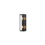 Eglo Luce Da Parete Alamonte 2 Illuminazione del bagno Acciaio Nero Up & Down | Adatto per 2x E27