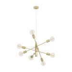 Eglo Luce Pendente Gradoli 1 Acciaio Oro | IP20 - Adatto per 8x E27 
