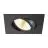 SLV New Tria 68 Faretti Aluminium Nero Piazza 8.3W 750lm 38D - 930 Luce Calda -  | Ritaglio 68mm - Miglior Resa Cromatica - Dimmerabile 