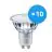 Confezione Multipack 10x Philips MASTER Value LED Spot GU10 PAR16 3.7W 285lm 60D - 940 Bianco Freddo | Miglior resa cromatica - Dimmerabile - Sostitutiva 35W