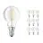 Confezione Multipack 10x Ledvance Classic LED E14 Pera Filamento Chiara 4.2W 470lm - 927 Bianco Molto Caldo | Miglior resa cromatica - Dimmerabile - Sostitua 40W