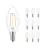 Confezione Multipack 10x Philips Corepro LED Candela E14 Filamento Chiara 2W 250lm – 827 – Bianco Molto Caldo | Sostitutiva 25W