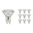 Confezione Multipack 10x Noxion Faretti LED GU10 PAR16 4.8W 450lm 36D - 827 Bianco Molto Caldo | Sostitutiva 65W