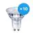 Confezione Multipack 10x Philips Corepro LED Faretti GU10 PAR16 4W 345lm 36D - 830 Luce Calda | Dimmerabile - Sostitua 50W