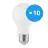 Confezione Multipack 10x Bright Choice LED Bulbo E27 Pera Ghiaccio 4.9W 470lm - 830 Luce Calda -  | Sostitutiva 40W