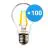 Confezione Multipack 100x Noxion Lucent LED E27 Pera Filamento Chiara 7W 806lm - 840 Bianco Freddo | Sostitutiva 60W