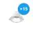 Confezione Multipack 15x Noxion Downlight LED Apollo 9W 1100lm 60D - 830 Luce Calda -  | 145mm - Ritaglio 120mm - UGR 