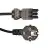 Noxion GST-Compatibile Cavo di alimentazione - Femmina + Schuko Europlug - Nero 1.5m - 3 pole 0.75mm2