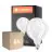 Confezione Multipack 6x Ledvance Classic LED E27 Globe Filamento Ghiaccio 7.5W 1055lm - 827 Bianco Molto Caldo | Dimmerabile - Sostitua 75W