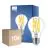 Confezione Multipack 10x Philips Master LED E27 Pera Filamento Chiara 10.5W 1521lm - 922-927 Dim To Warm | Miglior Resa Cromatica - Dimmerabile - Sostitutiva 100W