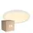 Confezione Multipack 3x Nordlux Bulkhead LED Oja 29 18W 827 1700lm Bianca IP20 | Dimmerabile a 3 livelli - Bianco Molto Caldo
