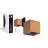 D'Lite Luce Da Parete Elingen Bronze Up & Down 4.9W 480lm - 830 warm Bianca | IP54