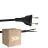 Confezione Multipack 50x Noxion Euro Cavo di alimentazione Nero - C7 Europlug + Estremità aperte - 2m - 2 pole 0,75mm2