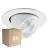 Confezione Multipack 6x Noxion Faretti LED Forza V2 Aluminium Bianca 28/32/36/40W - 3300/3700/4100/4500lm 36D - 930-940-957 CCT | 160mm - Ritaglio 145mm - Miglior Resa Cromatica