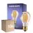 Confezione Multipack 10x Noxion LED E27 Pera Filamento Oro 7W 630lm - 825 Bianco Molto Caldo| Dimmerabile - Sostitutiva 50W