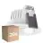Confezione Multipack 20x Ledvance Faretti LED Adjust Aluminium Bianca 8W 640lm 36D - 927 Bianco Molto Caldo | Ritaglio 68mm - IP20 - Miglior resa cromatica - Dimmerabile