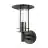Eglo Luce Da Parete Lisio 1 Acciaio Inossidabile Nero | IP44 - Adatto per 1x E27