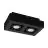 Eglo Soffitto Faretti Mendoza Acciaio Nero 9.4W 690lm - 830 Luce Calda -  | Dimmerabile - Adatto per 2x GU10