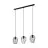 Eglo Luce Pendente Newtown Acciaio Nero | IP20 - Adatto per 3x E27 