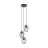 Eglo Luce Pendente Newtown Acciaio Nero | IP20 - Adatto per 3x E27 