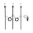 Confezione Multipack 3x Eglo Punta Luce Zancaro Aluminium Nero 1W 130lm - 830 Luce Calda -  | IP44