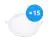 Confezione Multipack 15x Bright Choice Downlight LED UltraSlim 15W 1200lm 110D - 840 Bianco Freddo | 190mm - Ritaglio 175mm