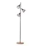 Brilliant Lampada Post Avia Metallo Legna Nero | 380mm - Adatto per 3x E14