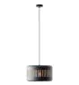 Brilliant Tyas Luce Pendente Metallo Nero Oro | 380mm - Adatto per 1x E27
