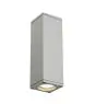 SLV Theo Up/Down Luce Da Parete Aluminium Grigio | IP44 - Esterni - Adatto per 2x GU10 Max. 35W - Dimmerabile