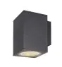 SLV Enola L Luce Da Parete Aluminium Grigio Piazza 36W 3700lm - 930-940 CCT | Esterni - IP65 - Miglior Resa Cromatica