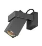 SLV Theo Supporto Luce Da Parete Aluminium Antracite | IP65 - Esterni - Adatto per 1x GU10 Max. 7W - Dimmerabile