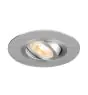 SLV New Tria 75 XL Faretti Aluminium Grigio Il Giro | Ritaglio 75mm - Adatto per 1x GU10 